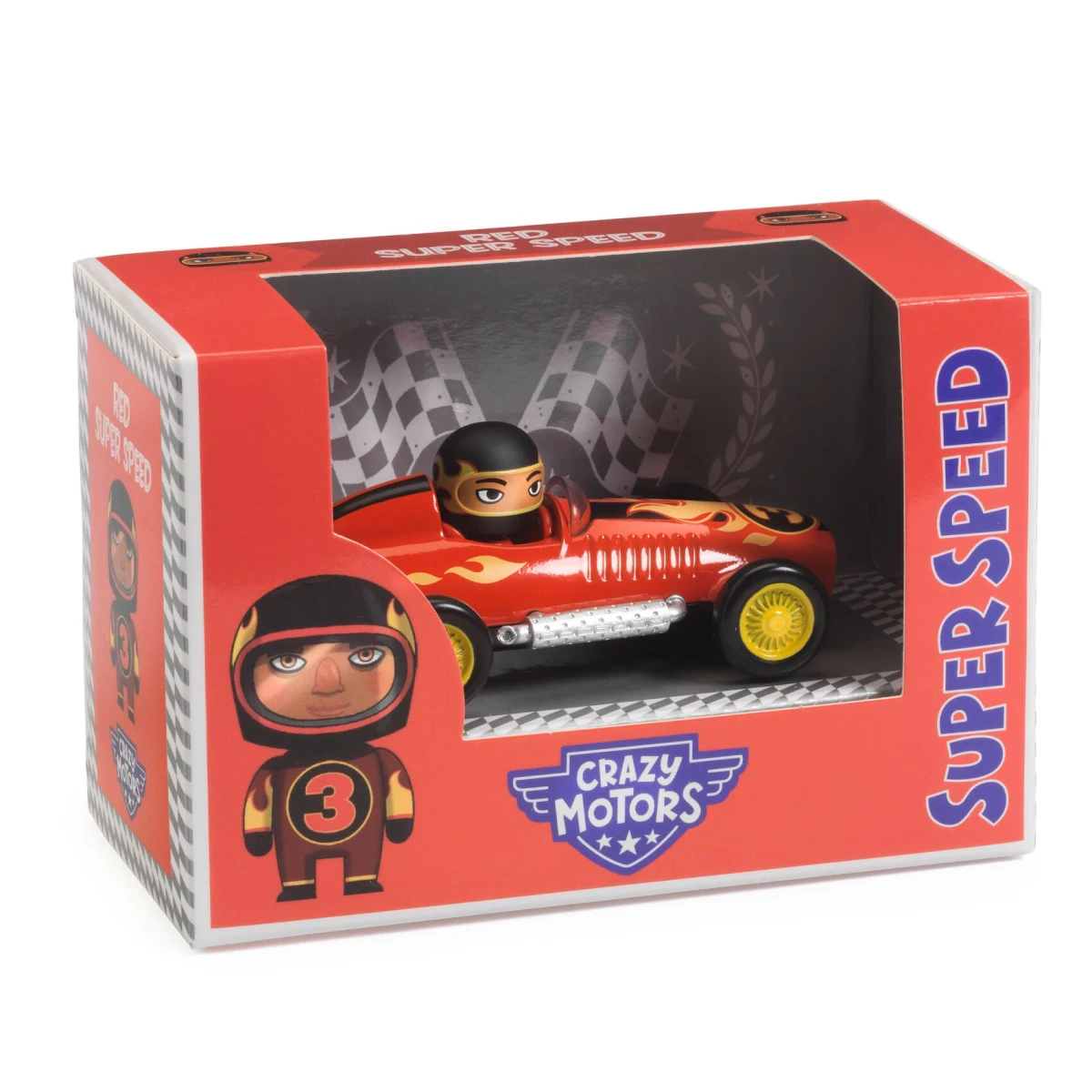 DJECO Autko CRAZY MOTORS RED SUPER SPEED