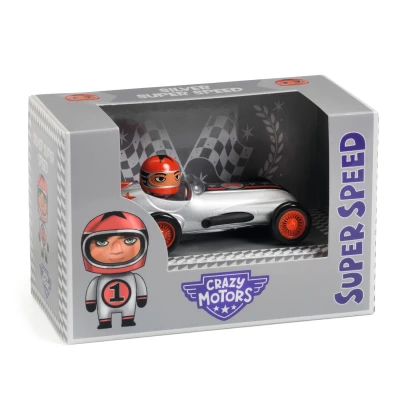 DJECO Autko CRAZY MOTORS SILVER SUPER SPEED