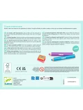 DJECO Zestaw 12 grubych kredek z temperówką