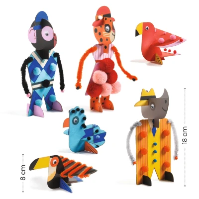 DJECO Kreatywne pudełko ZERO WASTE SAWANNA