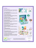 DJECO Zestaw artystyczny wyklejanki 3D WESOŁE AKWARIUM