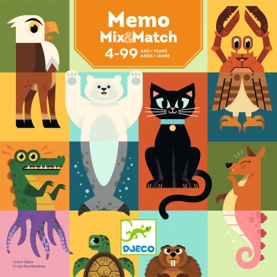 DJECO Gra logiczna MEMO MIX&MATCH