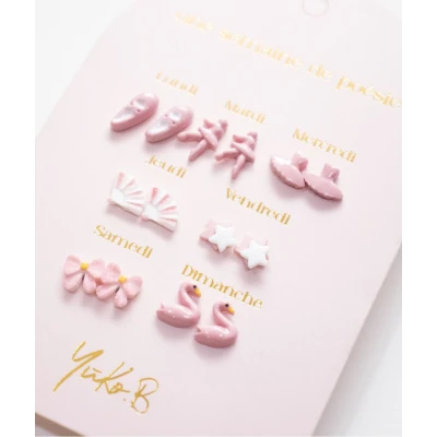 YUKO B. Kolczyki „TYDZIEŃ POEZJI” – Taniec 7 par (wersja francuska)