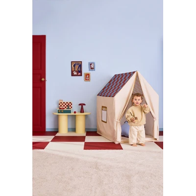 KID'S CONCEPT namiot domek z dachem w kratkę błękitny