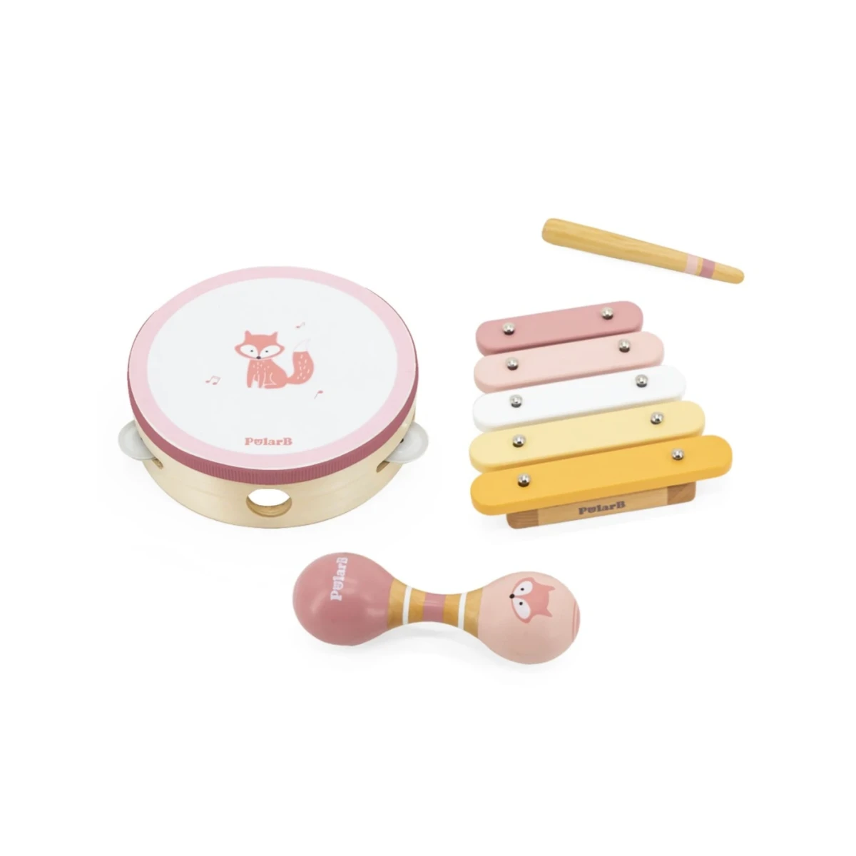 VIGA PolarB Zestaw Instrumentów Muzycznych Różowy