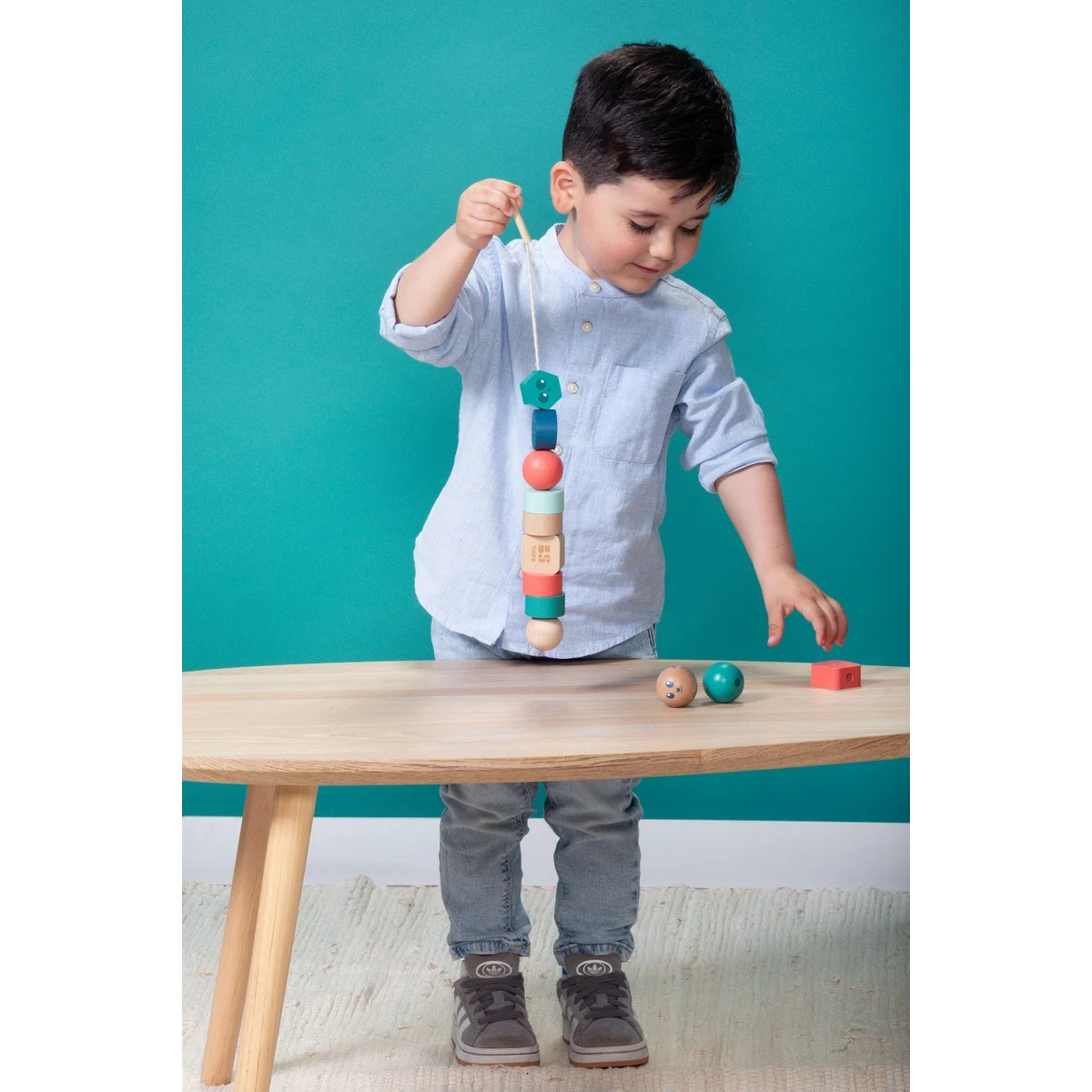 Nawlekanka drewniana Junior BS Toys | Pan Piksel