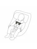 BESAFE AKCESORIA Zabezpieczający łącznik uprzęży fotelika samochodowego