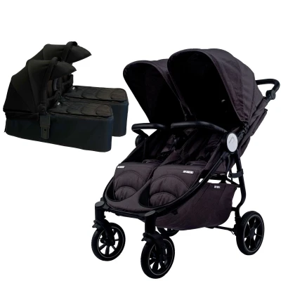 BABY MONSTERS Zestaw wózek Twin 4 Full box Czarny