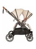 BABY MONSTERS Zestaw Gondola z osłoną przeciwdeszczową Easy Twin 5 Stone