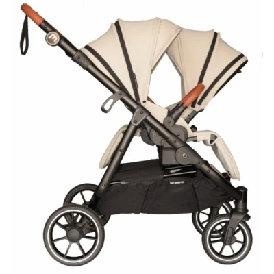 BABY MONSTERS Zestaw Gondola z osłoną przeciwdeszczową Easy Twin 5 Stone