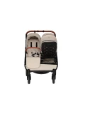 BABY MONSTERS Zestaw Gondola z osłoną przeciwdeszczową Easy Twin 5 Stone