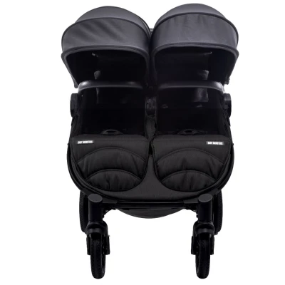BABY MONSTERS Wózek bliźniaczy EASY TWIN 4 Black