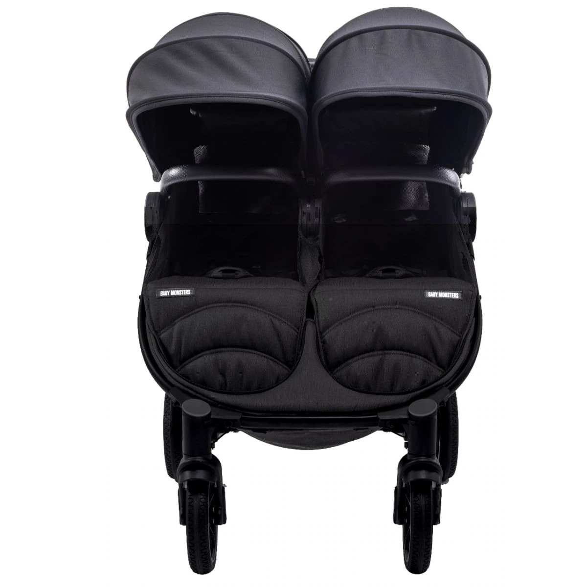 BABY MONSTERS Wózek bliźniaczy EASY TWIN 4 Black