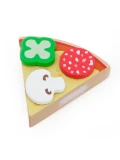 VIGA Drewniana Pizza Do Krojenia Zestaw kuchenny 27 el. Dla Dzieci 18M+