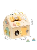 TOOKY TOY Drewniany Domek Manipulacyjny