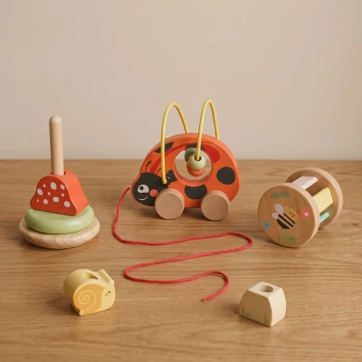 TOOKY TOY Zestaw Biedronka do Zabawy Rozwojowej 3w1