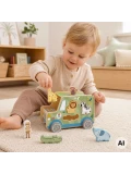 TOOKY TOY Samochód Kostka Aktywności Safarii