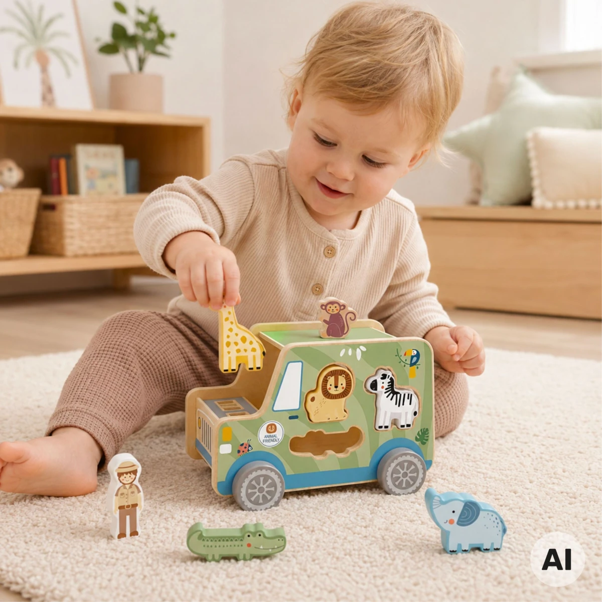 TOOKY TOY Samochód Kostka Aktywności Safarii