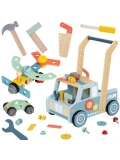 TOOKY TOY Drewniany Chodzik Samochód Mini Warsztat STEM