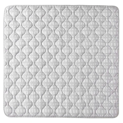 HAKUNA MATTE Pikowana mata do zabawy Dywan dziecięcy Square Quilted Play Mat 127 x 127 cm Hygge Szary