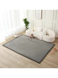 HAKUNA MATTE Mata piankowa dla dzieci Dywan do pokoju dziecięcego Coral Velvet z pianką memory 280 x 200 cm Ciemnoszary