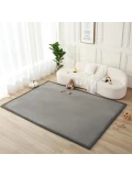 HAKUNA MATTE Mata piankowa dla dzieci Dywan do pokoju dziecięcego Coral Velvet z pianką memory 280 x 200 cm Ciemnoszary