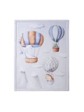 HAKUNA MATTE Mata piankowa dla dzieci Dywan do pokoju dziecięcego Coral Velvet z pianką memory 170 x 120 cm Dinozaury i Balony