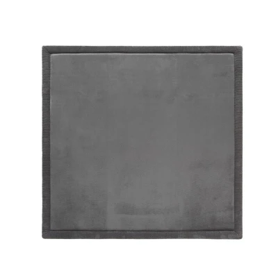 HAKUNA MATTE Mata piankowa dla dzieci Dywan do pokoju dziecięcego Coral Velvet z pianką memory kwadratowy 127cm ciemnoszary