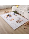 HAKUNA MATTE Mata piankowa dla dzieci Dywan do pokoju dziecięcego Coral Velvet z pianką memory 170 x 120 cm Dinozaury i Balony
