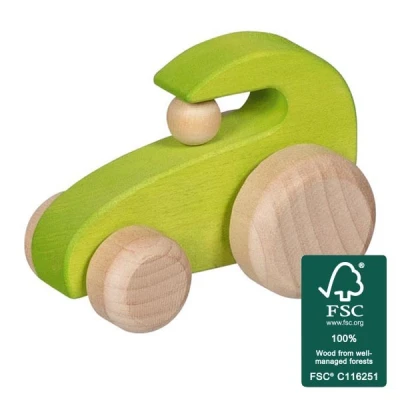 GOKI Drewniany Traktor Petits Pilotes