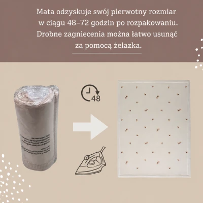 HAKUNA MATTE Mata piankowa dla dzieci Dywan do pokoju dziecięcego Coral Velvet z pianką memory 150 x 200 cm Kwiaty