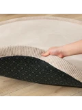 HAKUNA MATTE Mata piankowa dla dzieci Dywan do pokoju dziecięcego Coral Velvet z pianką memory okrągły 120cm beżowy