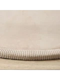 HAKUNA MATTE Mata piankowa dla dzieci Dywan do pokoju dziecięcego Coral Velvet z pianką memory okrągły 120cm beżowy
