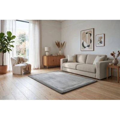 HAKUNA MATTE Mata piankowa dla dzieci Dywan do pokoju dziecięcego Coral Velvet z pianką memory 150 x 200 cm Ciemnoszary
