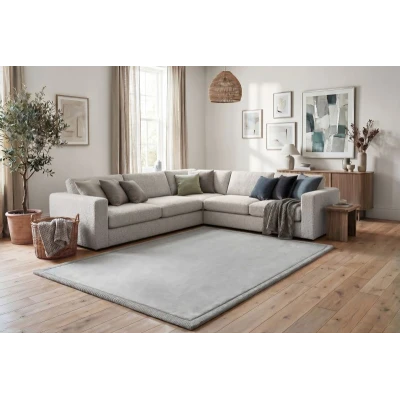 HAKUNA MATTE Mata piankowa dla dzieci Dywan do pokoju dziecięcego Coral Velvet z pianką memory 280 x 200 cm jasnoszary