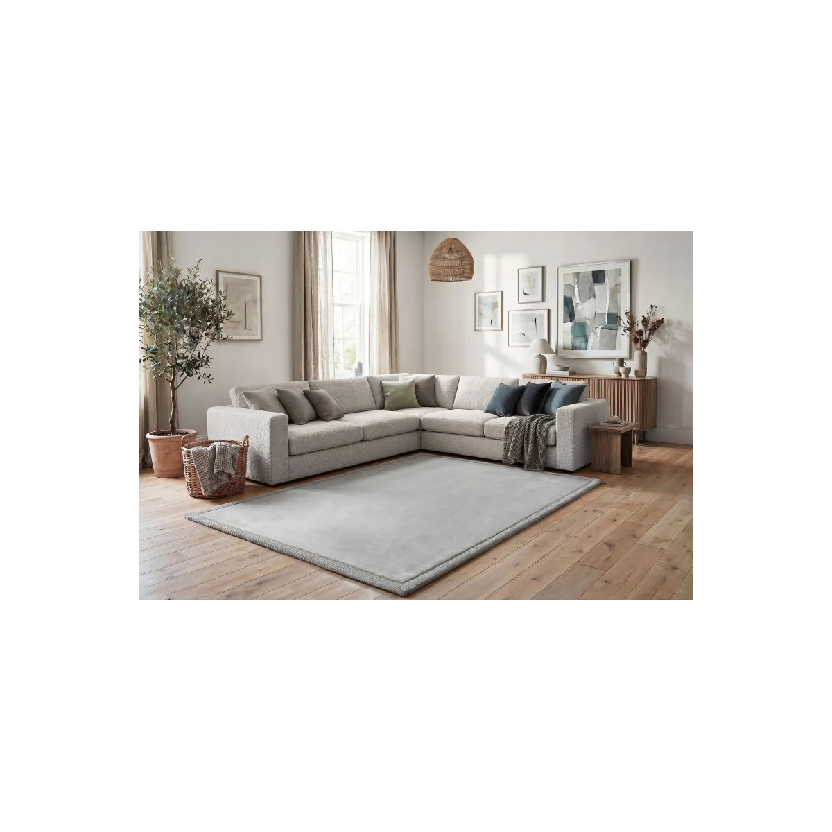 HAKUNA MATTE Mata piankowa dla dzieci Dywan do pokoju dziecięcego Coral Velvet z pianką memory 280 x 200 cm jasnoszary