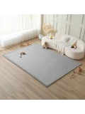 HAKUNA MATTE Mata piankowa dla dzieci Dywan do pokoju dziecięcego Coral Velvet z pianką memory 280 x 200 cm jasnoszary