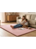 HAKUNA MATTE Mata piankowa dla dzieci Dywan do pokoju dziecięcego Coral Velvet z pianką memory 200 x 150 cm różowy
