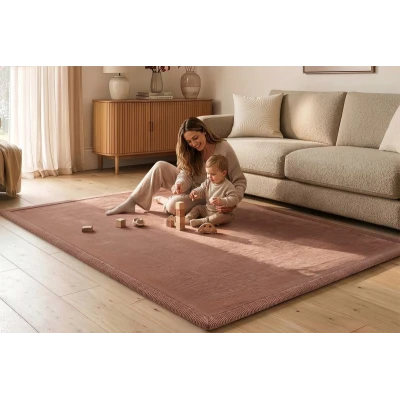 HAKUNA MATTE Mata piankowa dla dzieci Dywan do pokoju dziecięcego Coral Velvet z pianką memory 200 x 150 cm Mocha