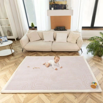 HAKUNA MATTE Mata piankowa dla dzieci Dywan do pokoju dziecięcego Coral Velvet z pianką memory 200 x 150 cm Zen Garden