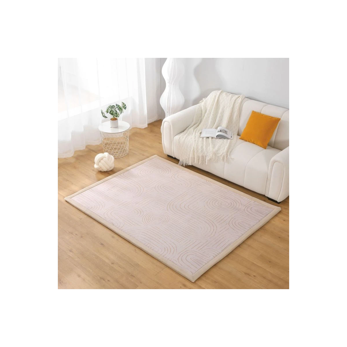 HAKUNA MATTE Mata piankowa dla dzieci Dywan do pokoju dziecięcego Coral Velvet z pianką memory 200 x 150 cm Zen Garden
