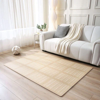 HAKUNA MATTE Puzzle piankowe duże Mata podłogowa dla dzieci Hygge Sandstone 120 x 170 cm