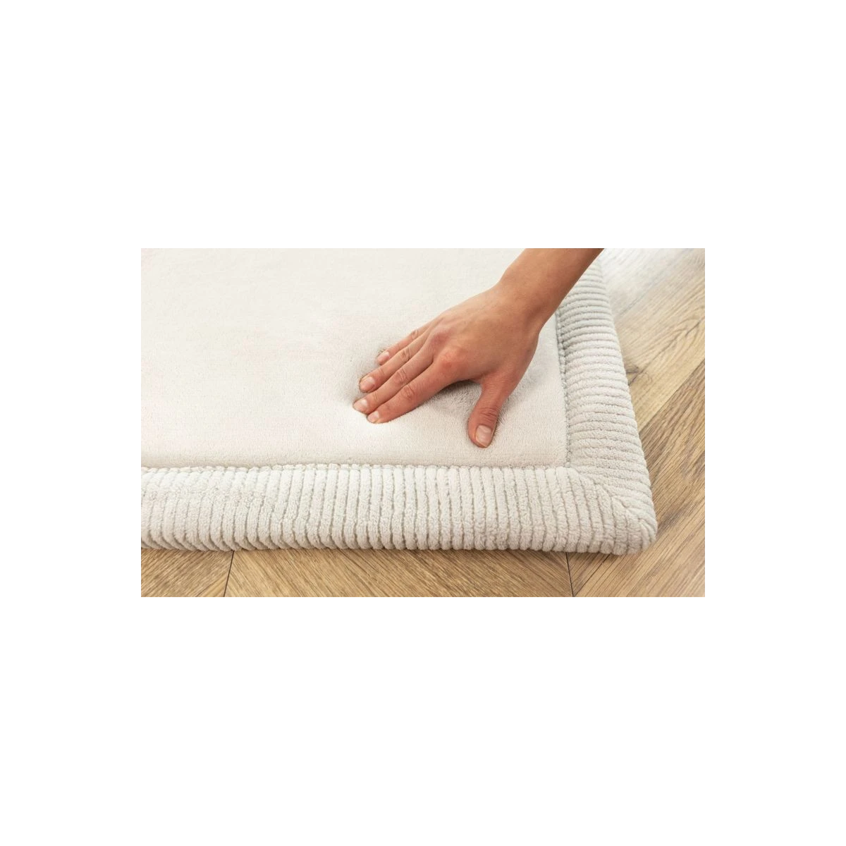 HAKUNA MATTE Mata piankowa dla dzieci Dywan do pokoju dziecięcego Coral Velvet z pianką memory 280 x 200 cm jasnoszary