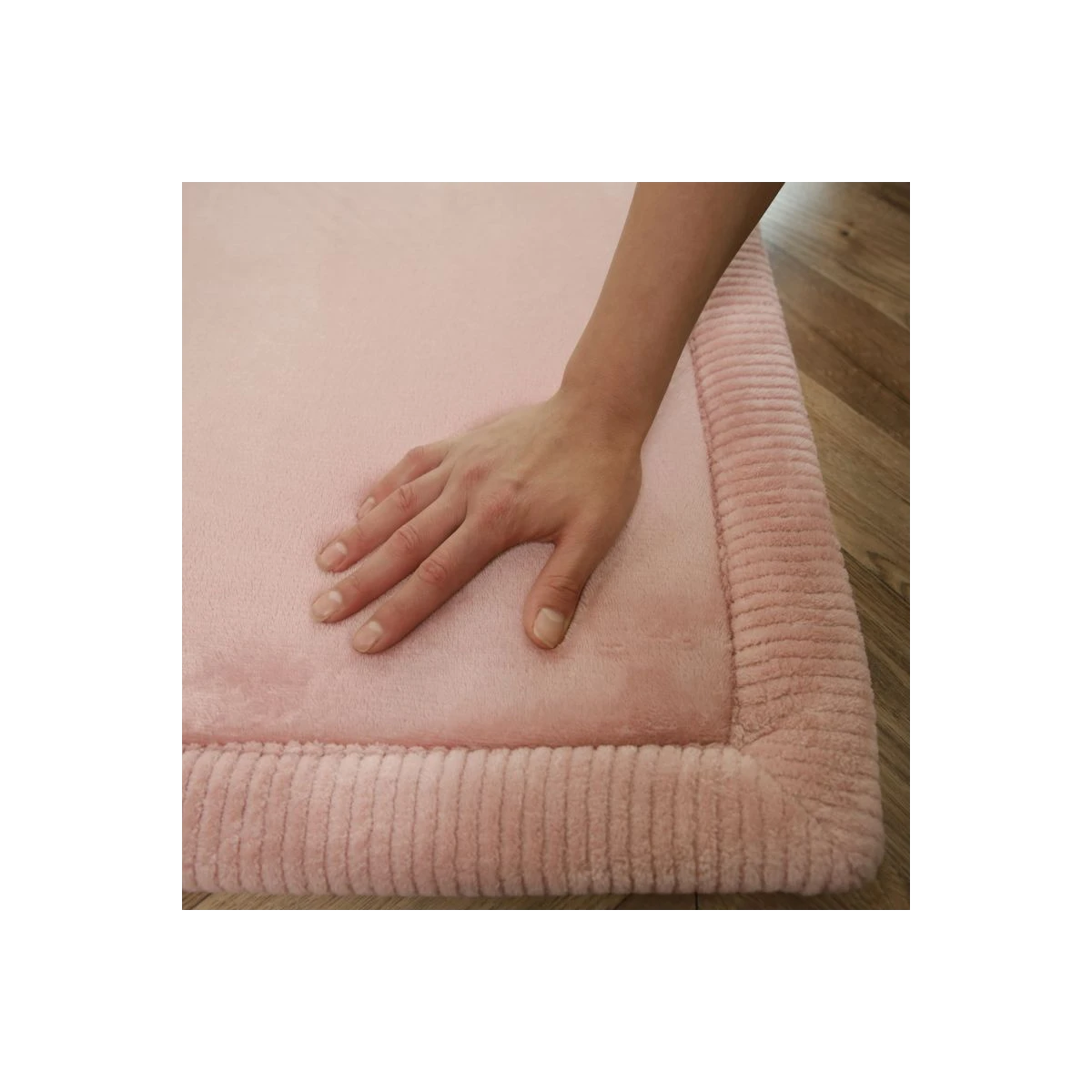 HAKUNA MATTE Mata piankowa dla dzieci Dywan do pokoju dziecięcego Coral Velvet z pianką memory 200 x 150 cm różowy