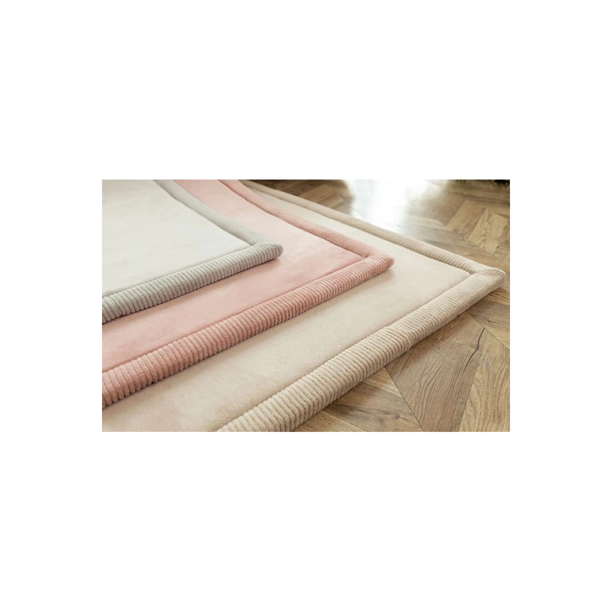 HAKUNA MATTE Mata piankowa dla dzieci Dywan do pokoju dziecięcego Coral Velvet z pianką memory 280 x 200 cm jasnoszary