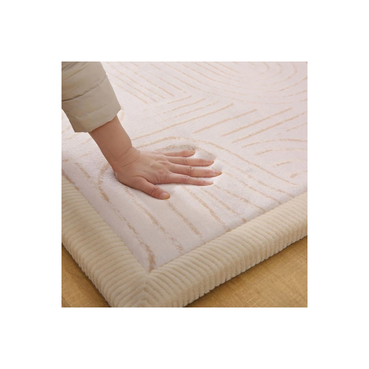 HAKUNA MATTE Mata piankowa dla dzieci Dywan do pokoju dziecięcego Coral Velvet z pianką memory 200 x 150 cm Zen Garden