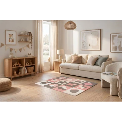 HAKUNA MATTE Puzzle na podłogę dla dzieci Mata piankowa Farma 90x120 cm