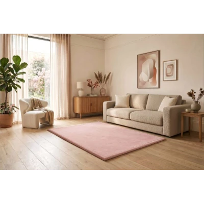 HAKUNA MATTE Mata piankowa dla dzieci Dywan do pokoju dziecięcego Coral Velvet z pianką memory 200 x 150 cm różowy