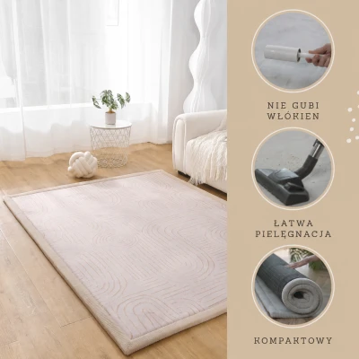 HAKUNA MATTE Mata piankowa dla dzieci Dywan do pokoju dziecięcego Coral Velvet z pianką memory 200 x 150 cm Zen Garden