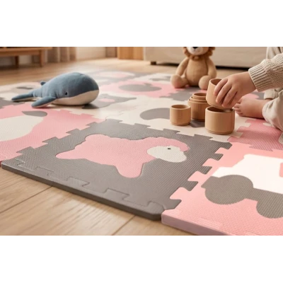 HAKUNA MATTE Puzzle na podłogę dla dzieci Mata piankowa Farma 90x120 cm
